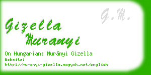gizella muranyi business card