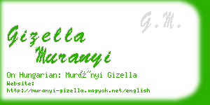 gizella muranyi business card